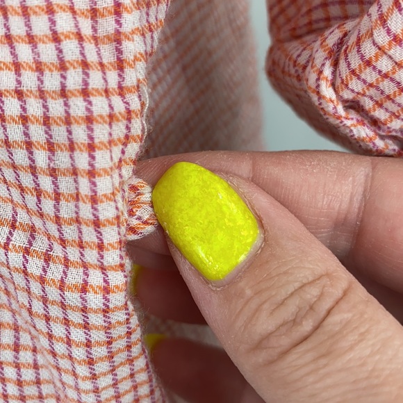 C&C California Raspberry Gingham Print Button Down Shirt - Picture 11 of 14